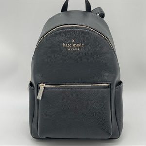 Kate Spade Leila Medium Dome Backpack Leather Black